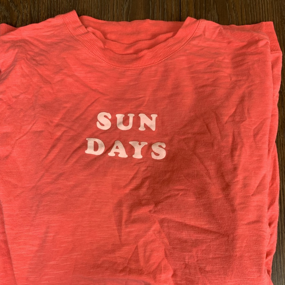 Pink “sun days” long sleeved shirt